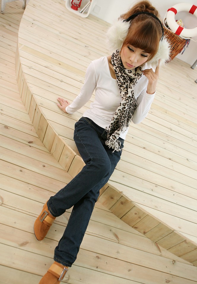 Women's clothes sauteeded autumn new arrival breasted butt-lifting high waist denim skinny pants