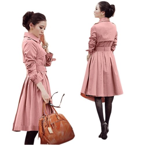 Women's Coat 2012 Autumn Size S-XXXL New Fashion Women's Slim Fit Double-breasted Coat Casual jacket Free shipping WWF013