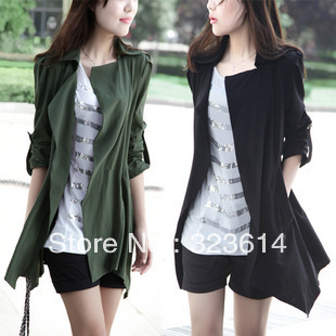 Women's coat medium style show thin leisure coat free delivery