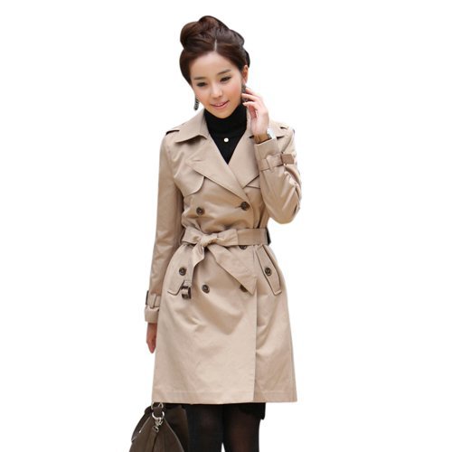 Women's Coat,Trench female 2013 Autumn new arrival slim fashion long double breasted outerwear Free shipping