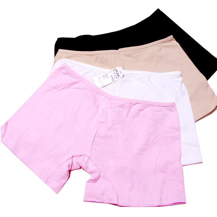 women's comfortable 100% cotton panties shorts underwear,female basic shorts safety pants,Drop/Free Shipping