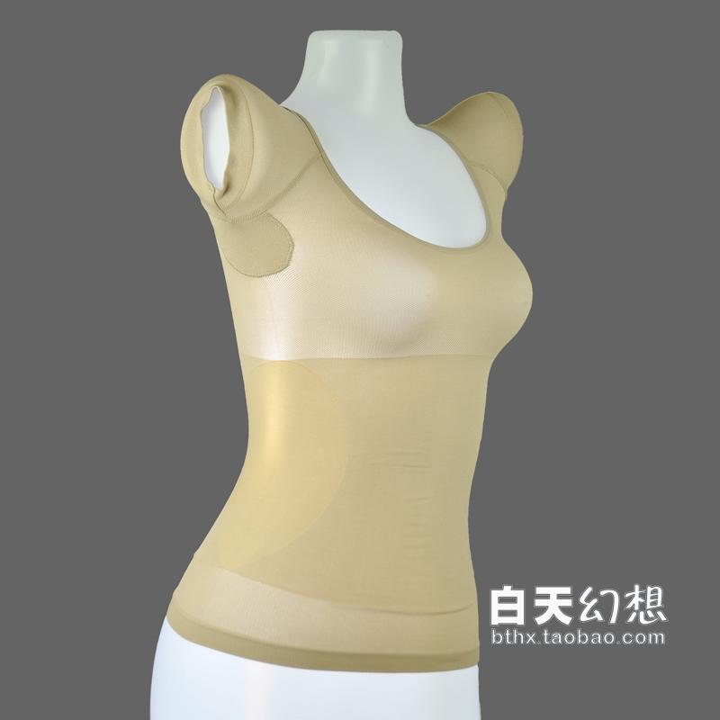 Women's corset abdomen drawing basic T-shirt mesh waist elastic breathable plastotype underwear