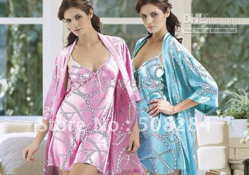 Women's Costly silkgallus pajamas two-piece dress Charms nobility half sleeve household sleepwear