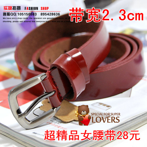 Women's cowhide belt belly chain fashion women's pin buckle strap genuine leather strap - fw61