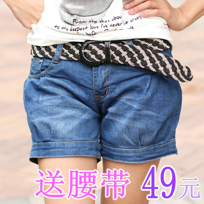 Women's denim shorts jeans Women thermal trousers summer casual loose plus size