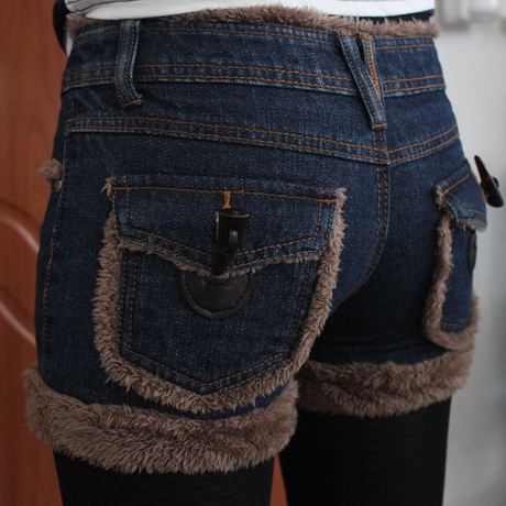 women's  denim shorts moben boot cut jeans  free  shipping