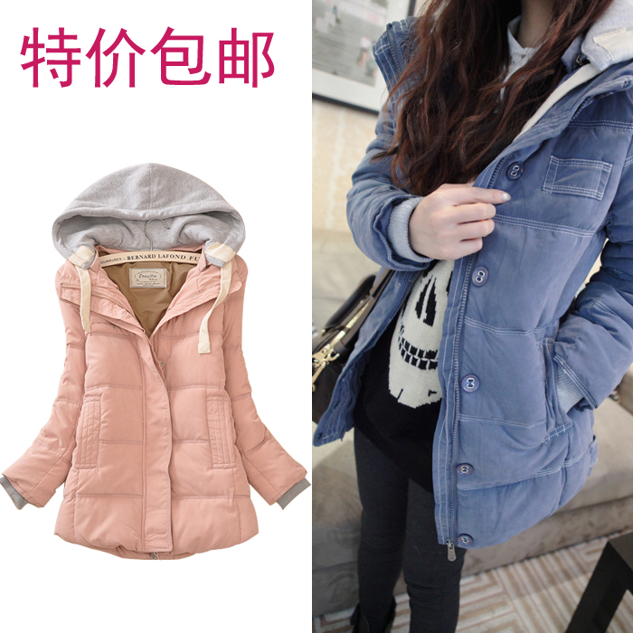 women's down cotton thickening medium-long wadded jacket cotton-padded jacket cotton-padded jacket outerwear