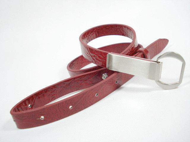 Women's  downfield metal japanned leather thin belt decoration belt jeans accessories strap