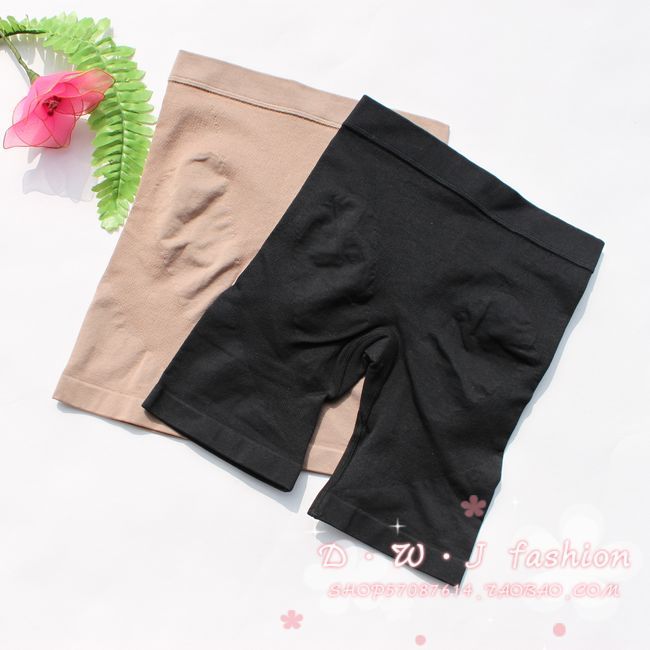 Women's drawing seamless abdomen pants butt-lifting pants slim beauty care seamless body shaping pants shorts Size small