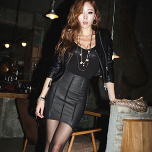 women's fashion cloth Female 2013 p121 leather short skirt leather culottes bust skirt a-line skirt slim hip