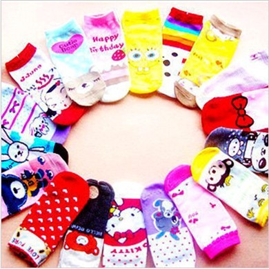 Women's fashion Long design cartoon slippers socks long design cartoon socks long 25cm