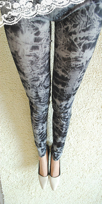 Women's - fashion sexy faux denim slim hip rompers water legging 7734