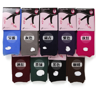Women's Fashion Style Velvet Opaque Pantyhose Color Stockings Tights Free Shipping