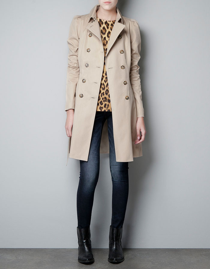 Women's Fashion Trench Overcoat,Khaki Long Sleeve,Double Breasted coat,Free Shipping