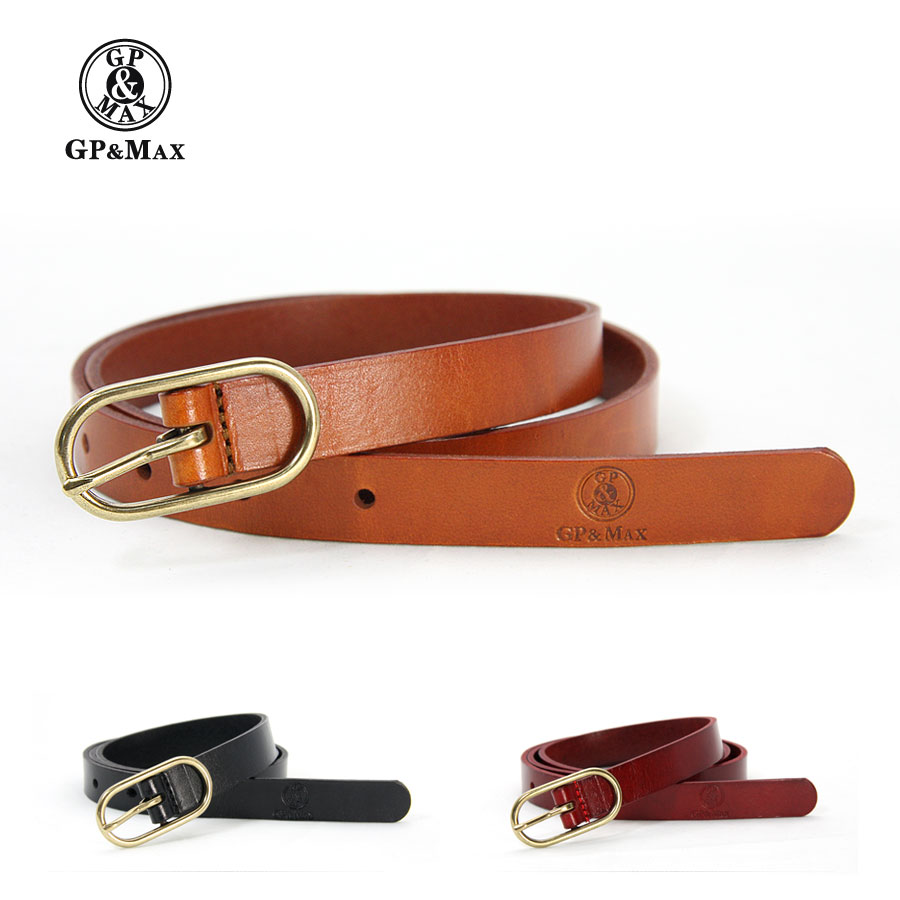 Women's fashionable casual pin buckle strap first layer of cowhide female all-match genuine leather thin belt