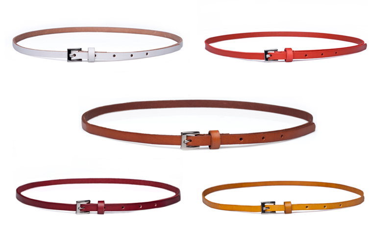 Women's first layer of cowhide strap genuine leather belt decoration ultrafine cronyism fashion all-match tieclasps
