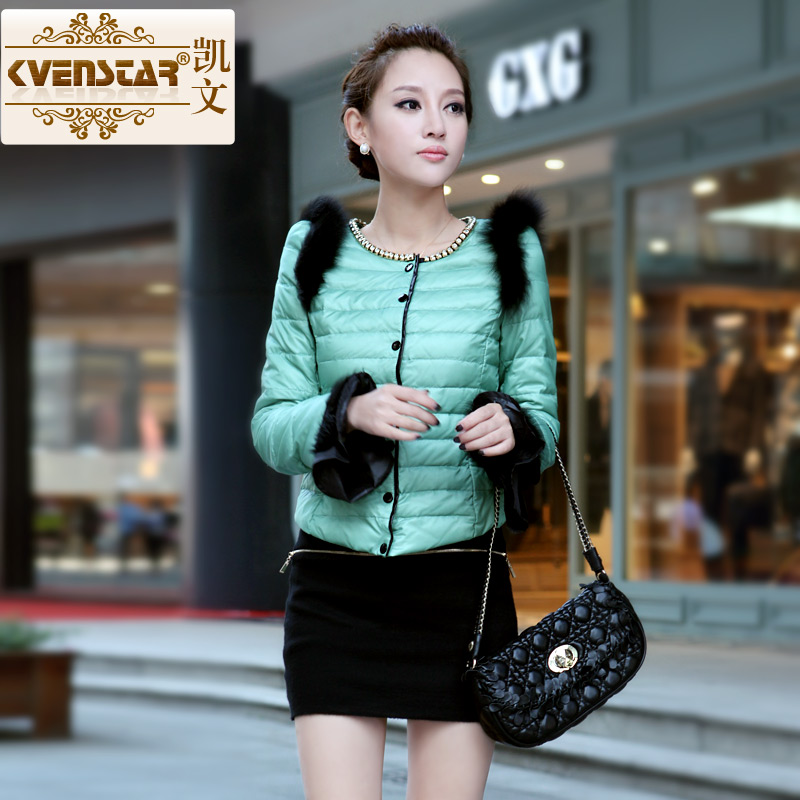 Women's fox fur thickening female wadded jacket cotton-padded jacket cotton-padded jacket coat women's 8816