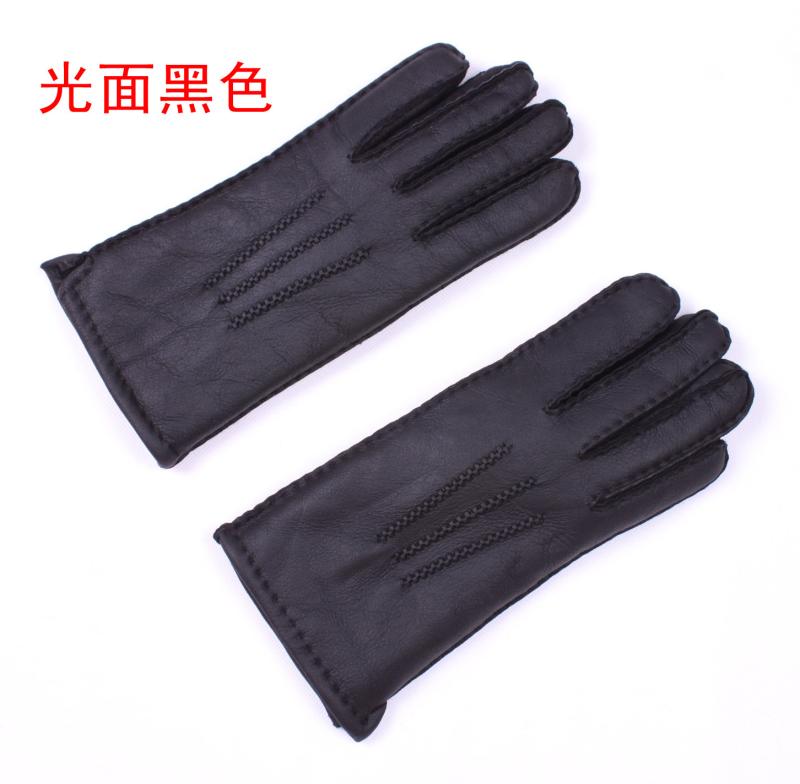 Women's fur one piece gloves electric trolley motorcycle thickening thermal genuine leather gloves sheepskin gloves