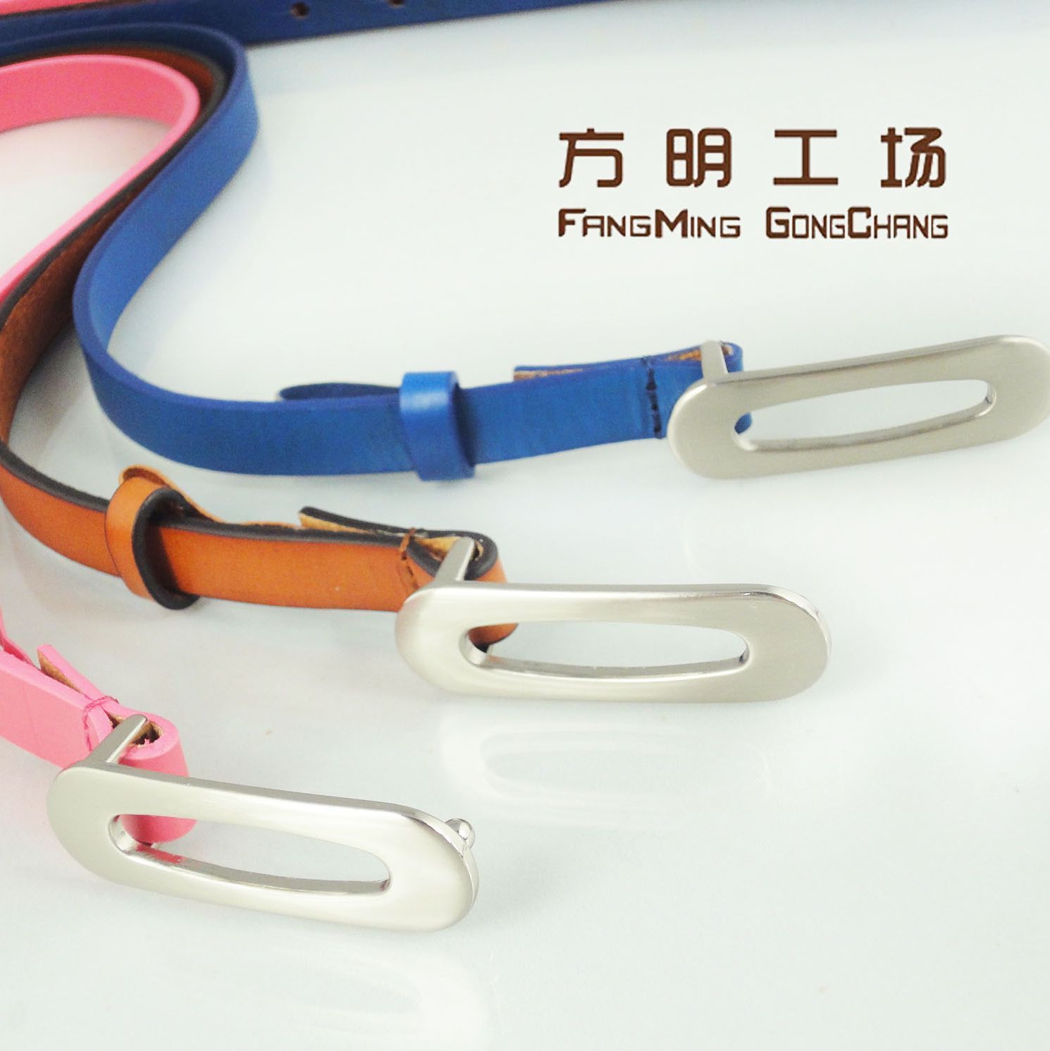 Women's genuine leather candy color thin belt fashion all-match one-piece dress accessories strap belt accessories