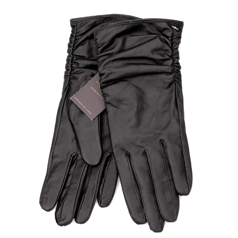 Women's genuine leather gloves sheepskin gloves winter thickening thermal gloves plus velvet sheepskin gloves lengthen