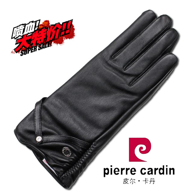 Women's genuine leather gloves winter thermal wrist length small sd-2022 chervron