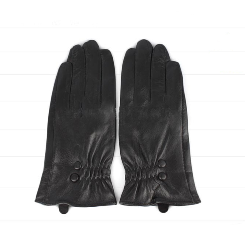 Women's genuine leather gloves women's driving gloves autumn and winter sheepskin
