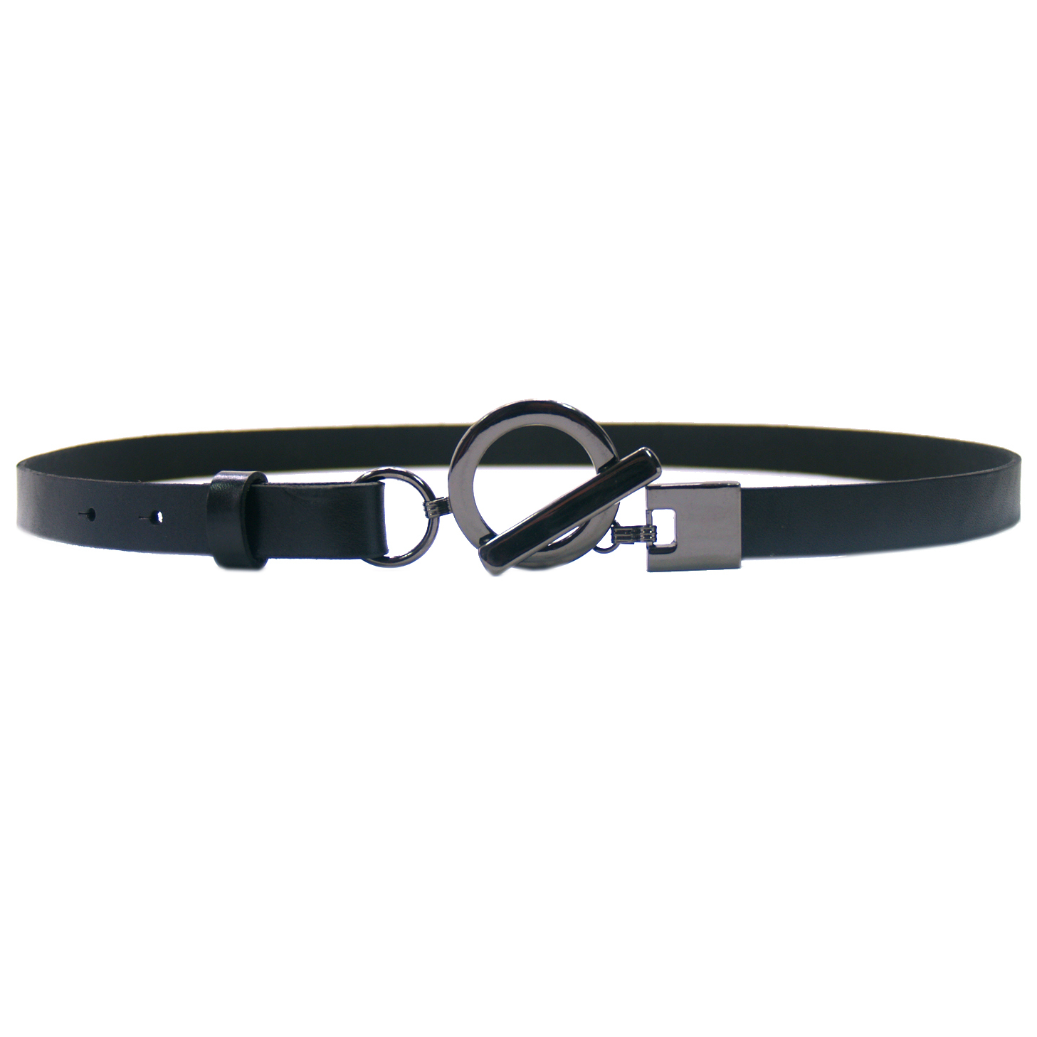 Women's genuine leather strap belt with fashion buckle ,fashion cowhide  thin haspbelt decoration
