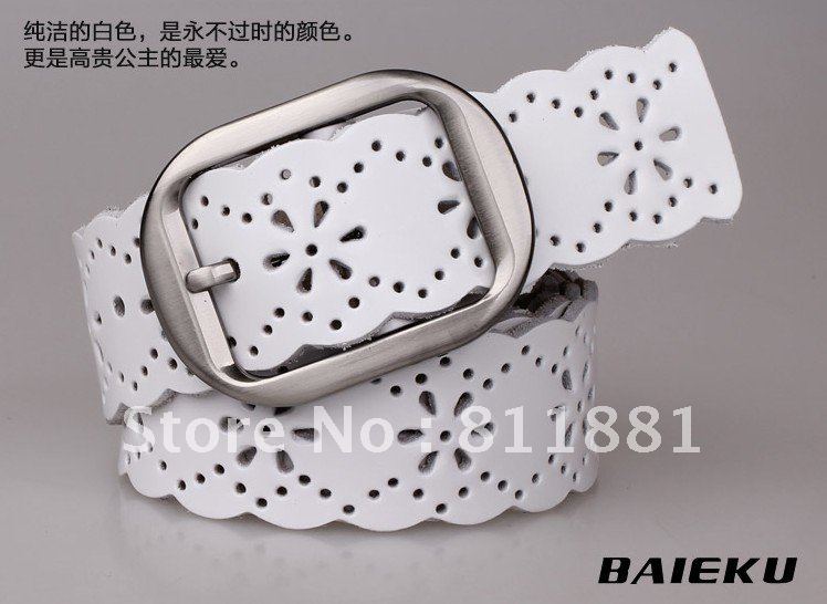 Women's genuine leather strap fashion cowhide wide belt all-match strap 1103#