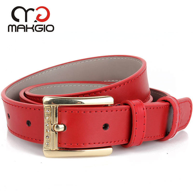 Women's genuine leather strap pin buckle cowhide belt fashion all-match casual pants belt