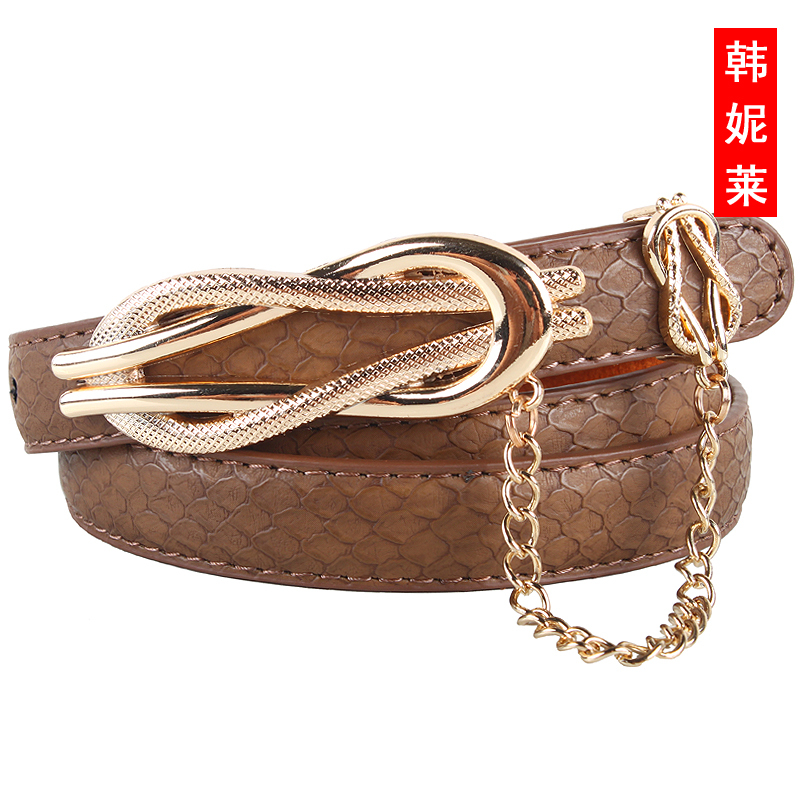 Women's genuine leather thin belt Women all-match belt female strap decoration women's fashion