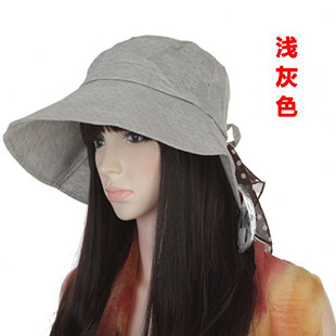 Women's hat anti-uv sunbonnet summer sun hat 100% big cotton beach cap a403
