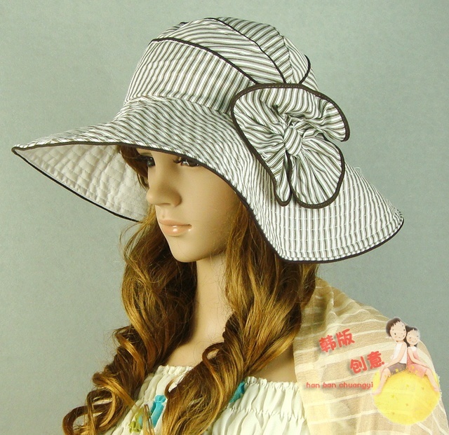 Women's hat fashionable casual windproof summer anti-uv sun-shading hat sun hat large-brimmed hat cloth cap