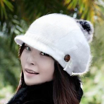 Women's hat winter hat warm hat knitted hat thickening