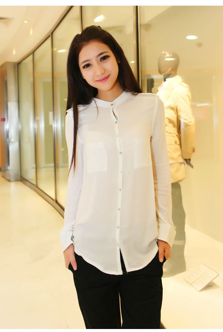 Women's high quality shirts long sleeve top 2013 design blouse ladies free shipping vogue t-shirt