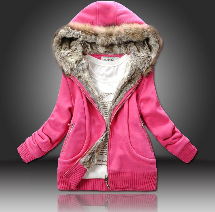 Women's hooded sweater Outwear women's winter coat jacket h237 Free shipping