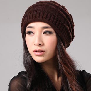 Women's knitted hat knitted hat female autumn and winter knitted hat