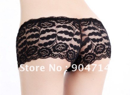 Women's Lace hollow ice silk material pants/ladies lace underwear/Women panties ladies briefs Bikini/sexy G-string/12 color