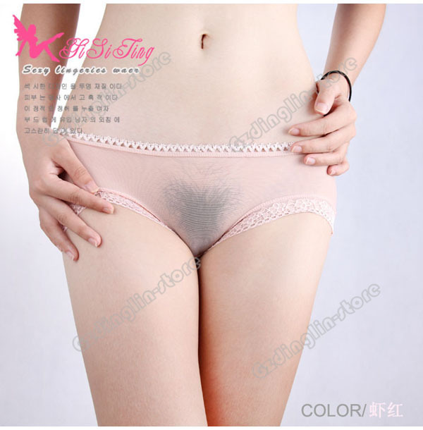 Women's Ladies Mesh Middle-Rise Sexy Thong Panties Knickers Lingerie Briefs Underwear Solid Color White Free Shipping NY033