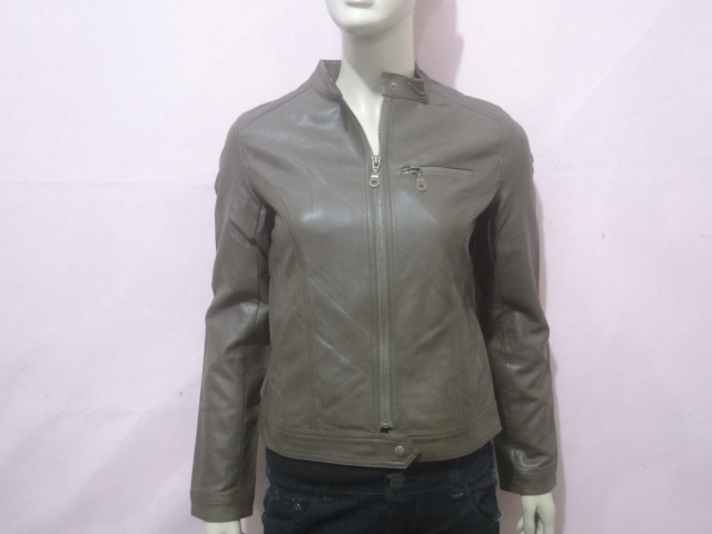 Women's leather clothing women's PU faux leather top slim small yards short design leather Min.order 1pcs - free shipping