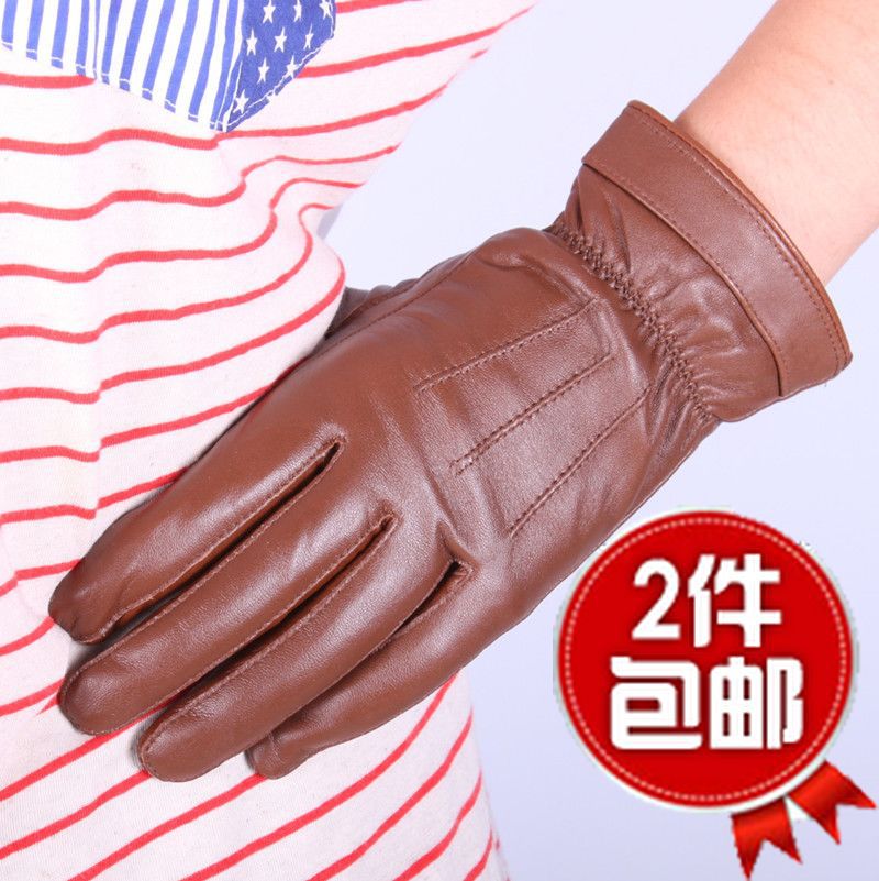 Women's leather gloves winter thermal gloves female genuine leather gloves sheepskin gloves