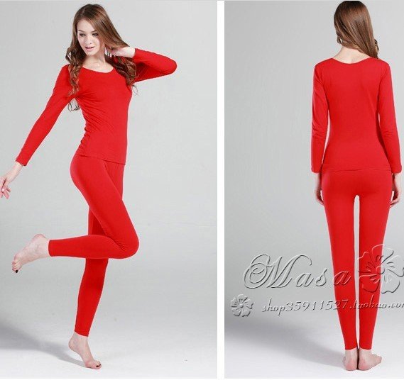 Women's long johns set female beauty care  cotton plus size cotton sweater thin thermal underwear 2012 Free Shipping