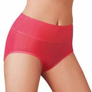 women's lycra cotton stretch cotton high waist abdomen drawing briefs panties female