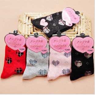 Women's male rabbit wool female socks plus size female thickening thermal wool socks cotton socks