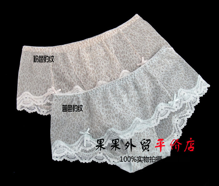 Women's panties female sexy leopard print gauze boxer panties panty