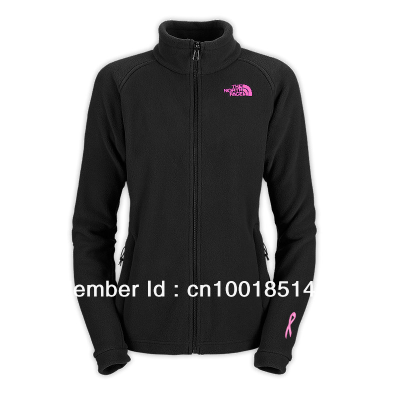 women's pink ribbon denali fleece jacket northing black Outerwear khumbufaceing Camping Windproof  cheap jackets coat Sportwear
