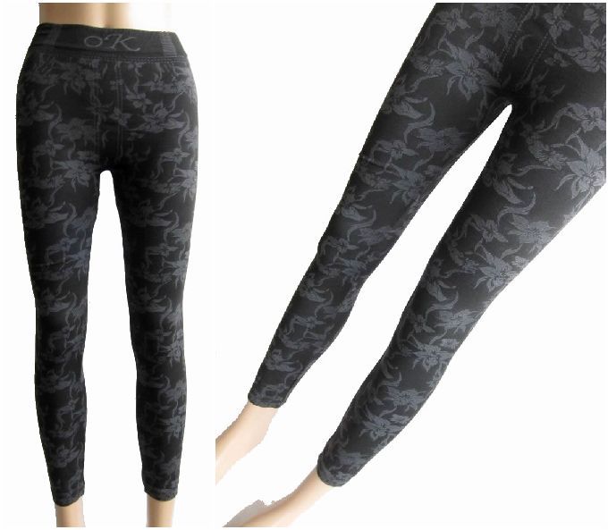 Women's print ankle length trousers legging fashion all-match body shaping beauty care women's female tights 7171