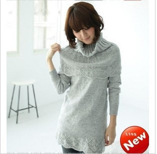 Women's ruffle rabbit fur long design sweater outerwear big muffler scarf