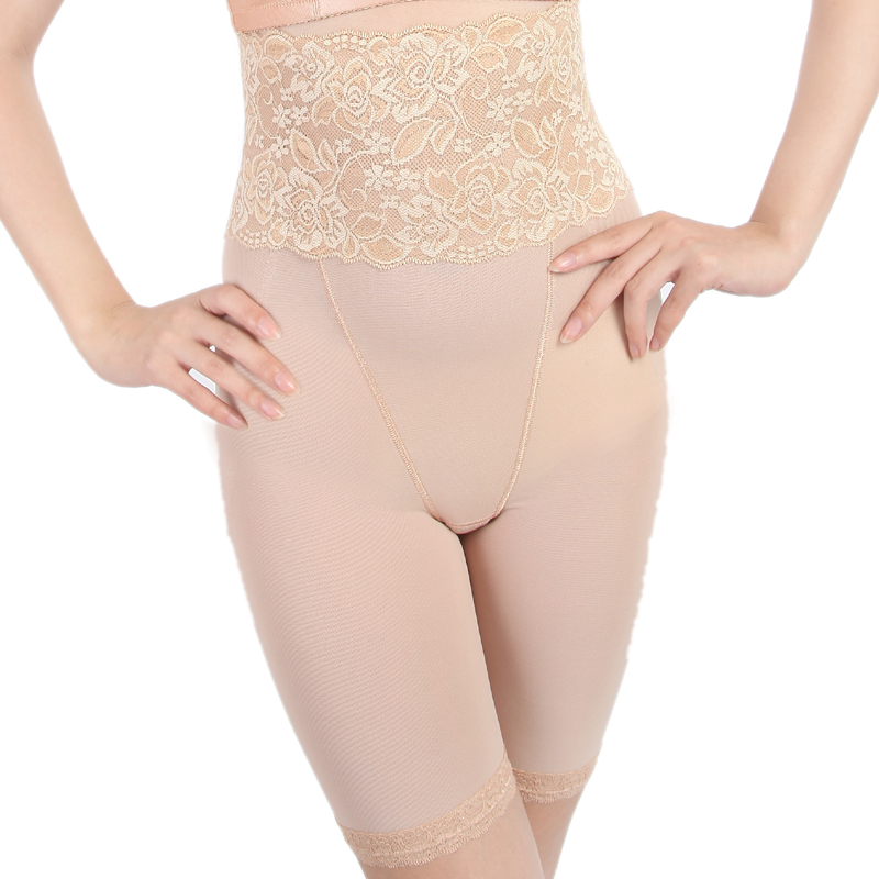 Women's seamless high waist abdomen drawing butt-lifting body shaping panties high waist abdomen drawing pants thin body shaping