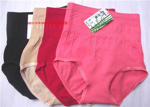 Women's seamless panties high waist abdomen drawing beauty care bamboo fibre panties women's beauty care panties body shaping