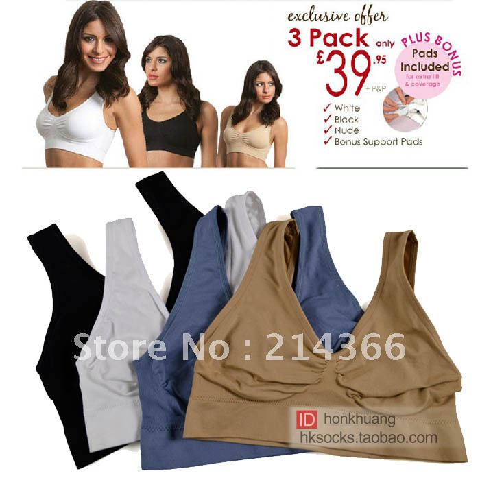 Women's seamless vest belt pad professional beauty care basic sports  bra